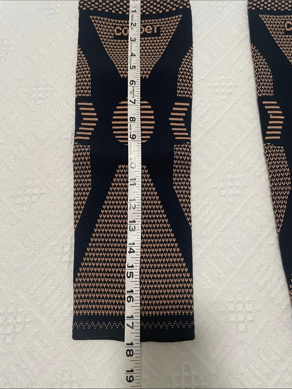 2 Copper Compression knee leg Sleeves in Black and Copper